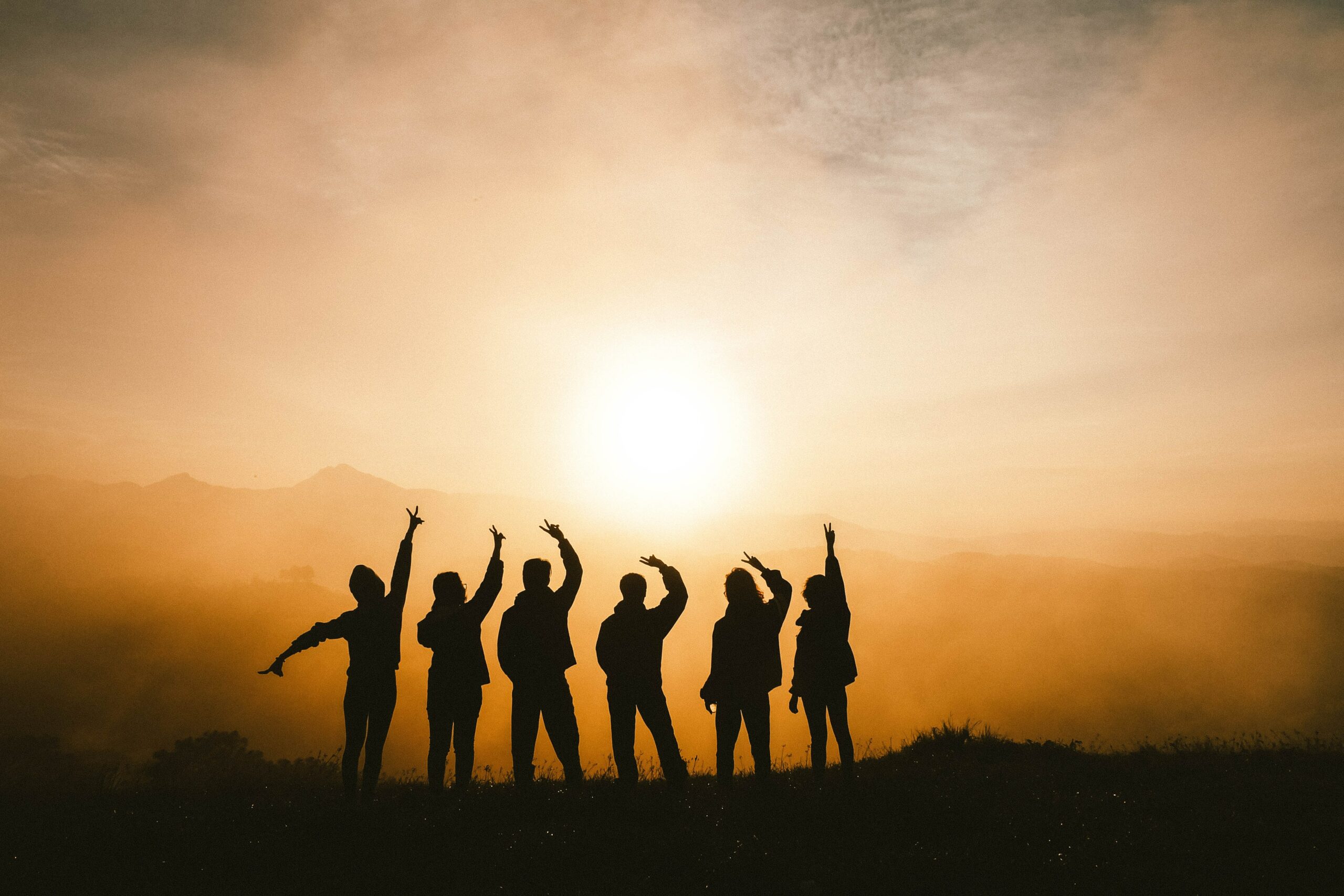 group of people celebrating career success